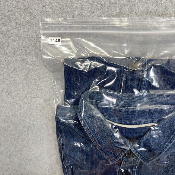 Harley-Davidson Denim Button-Down Shirt Men’s XL Blue Prison Style Workwear - Picture 13 of 13